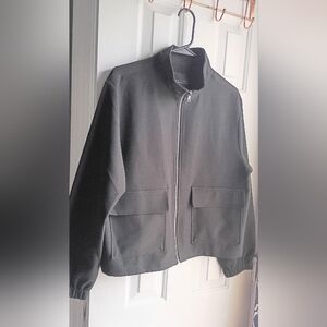 Sanctuary Black Zip Up Jacket Size Medium